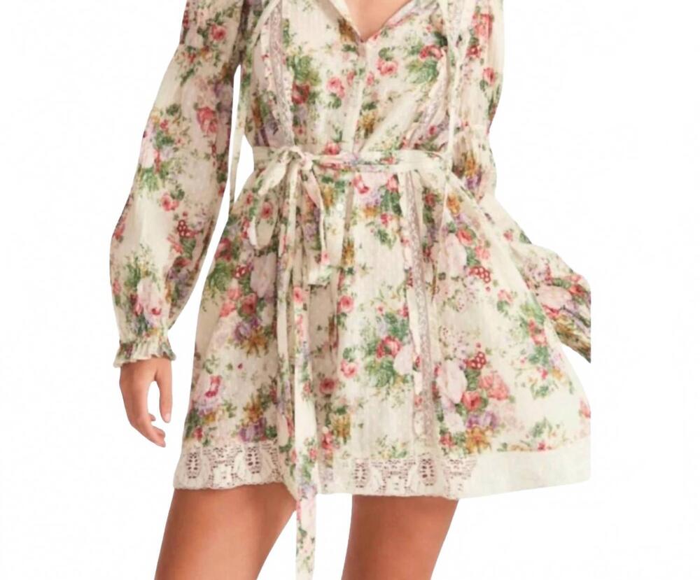NEW LOVESHACKFANCY fria mini dress in cream